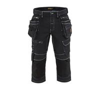 Blaklader Pirate Short Stretch X1900 with Cordura Denim, Marine Blue/Black, Size C50/44