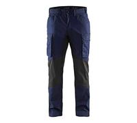 BLÅKLÄDER Trousers 14591845 Cotton, PL (Polyester) Navy Blue, Black Size 40R