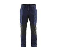 BLÅKLÄDER Trousers 14591845 Cotton, PL (Polyester) Navy Blue, Black Size 44R