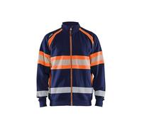 Blaklader - Sweatshirt Met Rits High Vis 3551 Sz M - sweatknit - P2222z
