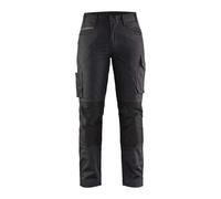 BLAKLADER 71951330998C32 Women's Service Stretch Work Trousers, Black/Dark Grey, Size C32