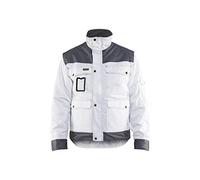Blaklader Workwear Painters Lined Jacket White/Grey Size M