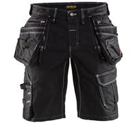 BLAKLADER X1900 CRAFTSMAN STRETCH MULTIPOCKET CORDURA DENIM WORK SHORTS 19921141