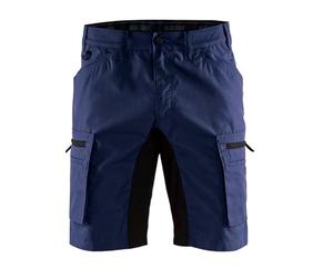 Blakläder 144918458999C48 Service Shorts "Stretch" Size C48 In, Navy Blue/Black
