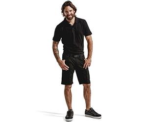 Blakläder 144918459900C60 Service Shorts "Stretch" Size C60 In, Black