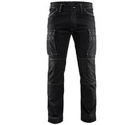 BLÅKLÄDER Trousers 14591142 Cottone, PA (Polyamide) Black Size 30R