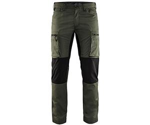 Blåkläder 14591845 Stretch Work Trousers, Army Green/Black, C46
