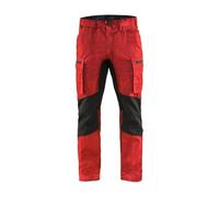 Blakläder 145918455699C46 Size C46 "Stretch" Service Trousers - Red/Black