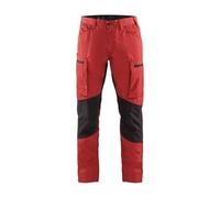 BLÅKLÄDER Trousers 14591845 Cotton, PL (Polyester) Red, Black Size 36S