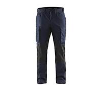 BLÅKLÄDER Trousers 14591845 Cotton, PL (Polyester) Dark Navy, Black Size 36S