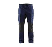 BLÅKLÄDER Trousers 14591845 Cotton, PL (Polyester) Navy Blue, Black Size 46R