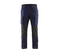 BLÅKLÄDER Trousers 14591845 Cotton, PL (Polyester) Navy Blue, Black Size 49S