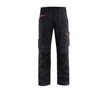 Blakläder 149513309956C46 Service Trousers, Black/Red, Size C46