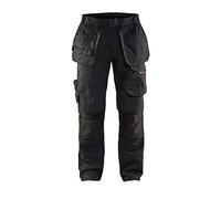 Blakläder 149613309956D92 Service Trousers with Nail Pocket, Black/Red, Size D92