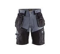 Blakläder 150213709499C46 Size C46 "X1500" Craftsman Shorts - Grey/Black