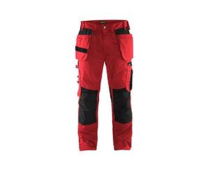 Blakläder 155518605699C46 Craftsman Trousers, Red/Black, C46