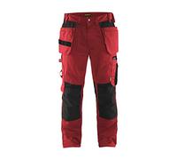 Blakläder 155518605699C56 Craftsman Trousers, Red/Black, C56
