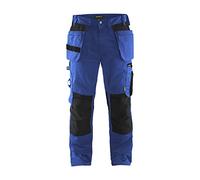 BLÅKLÄDER Trousers 15551860 Cotton, PL (Polyester) Black, Cornflower Blue Size 46R