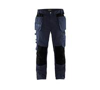 Blakläder 155518608699C46 Craftsman Trousers, Navy Blue/Black, Size C46