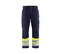 Blakläder 156418118933D92 Size D92 Cl.1 "High Vis" Trousers - Navy Blue/Yellow