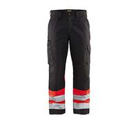 Blakläder 156418119955C58 Size C58 High Visibility Trousers - Black/Red