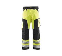 Blakläder 156618113399C44 Size C44 High Visibility Trousers without Nail Pockets - Yellow/Black