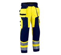 Blakläder 156725173389D112 Size D112 Cl.2 "Winter" Softshell Trousers - Yellow/Navy Blue