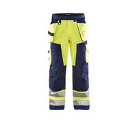Blakläder 156818113389D124 Size D124 Cl.2 "High Vis" Trousers - Yellow/Navy Blue