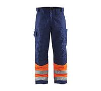 Blakläder 186218115389D100 Size D100 "High Vis" Winter Trousers - Orange/Navy Blue