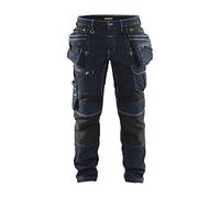 Blakläder 199911418999C146 Size C146 "Low Crotch x1900" Craftsman Trousers - Navy Blue/Black