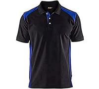 BLÅKLÄDER T-shirt 33241050 Cotton, PL (Polyester) Black, Cornflower Blue Size M
