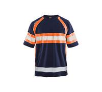 Blakläder 333710518953XXL Size 2X-Large Class 1 High Vis-T-Shirt - Navy Blue/Orange