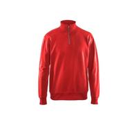 Blakläder 336911585600XL Size X-Large Half Zipped Sweatshirt - Red