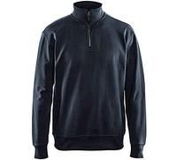 Blakläder 336911588600XX-Large Sweatshirt Size with Half-Zip in Dark Navy Blue, XX-Large
