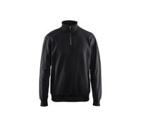 Blakläder 336911589900L Size Large Half Zipped Sweatshirt - Black