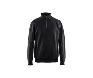 Blakläder 336911589900L Size Large Half Zipped Sweatshirt - Black