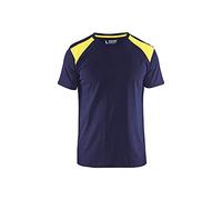 Blakläder 3379104288334X-Large T-Shirt, Navy Blue/Yellow, 4X-Large