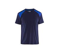 Blakläder 337910428885X-Large T-Shirt, Navy Blue/Cornflower Blue, X-Large