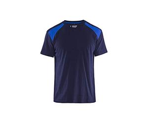 Blakläder 337910428885X-Large T-Shirt, Navy Blue/Cornflower Blue, X-Large