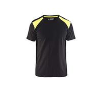 Blakläder 337910429933XXL T-Shirt, Black/Yellow, 2X-Large