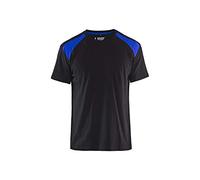 Blakläder 337910429985M T-Shirt, Black/Cornflower Blue, M