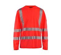 Blakläder 338510135500S High-Vis Long Sleeve Shirt, Red, Small