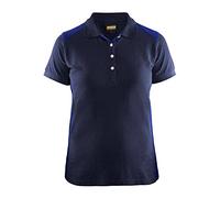 Blakläder 339010508985XL Size X-Large Women Polo Shirt - Navy Blue/Cornflower Blue