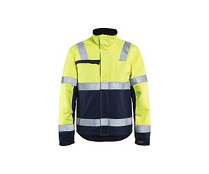 Blakläder 406915143389X-Large Winter Jacket "Multinorm", Yellow/Navy Blue, X-Large