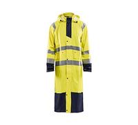 Blakläder 432520003389XX-Large High-Vis Raincoat "level 1", Yellow/Navy Blue, XX-Large