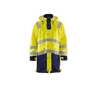 Blakläder 432620053389S High-Vis Raincoat "level 3", Yellow/Navy Blue, Small
