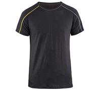 Blakläder 479817349835S Underwear T-Shirt "X-Largeight", Dark Grey/Yellow, Small