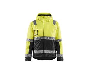 Blakläder 4870198733894XL Winter Jacket High-Vis Class 3 Size 4XL Yellow/Navy Blue, XL, High Vis Yellow/Black