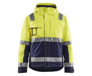 Blakläder 487019873389xl Class 3 High Vis Winter Jacket Yellow/Navy Blue Size XL