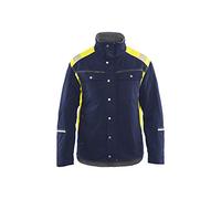 Blakläder 491513708833XXL Winter Jacket, Navy Blue/Yellow, 2X-Large